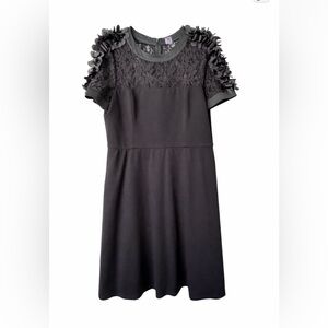 Shani Floral Appliqué Fit & Flare Cocktail Dress